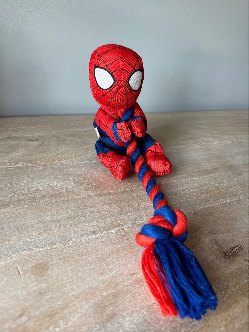 Set of 2 Dog Toys: Marvel Spider-Man Rope Toy, ED Ellen DeGeneres Heart Rope Toy
